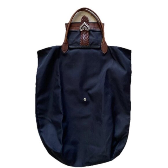 BRIGHTON Caroline Black Nylon Folding Tote Bag - Picture 4 of 5